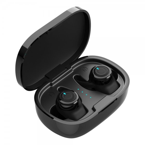 Streetz-kuulokkeet T220 langattomat nappikuulokkeet Stay-In-Ear, musta