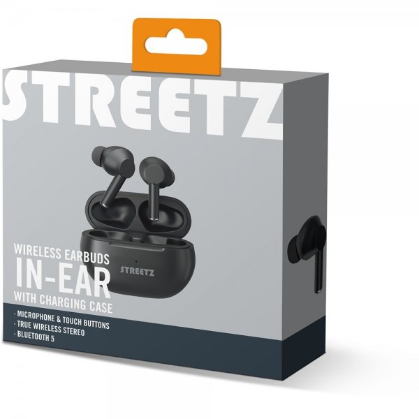 Streetz Kuulokkeet T230 Wireless Earbuds In-Ear Musta