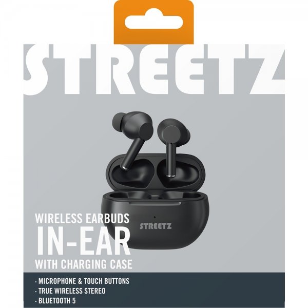 Streetz Kuulokkeet T230 Wireless Earbuds In-Ear Musta