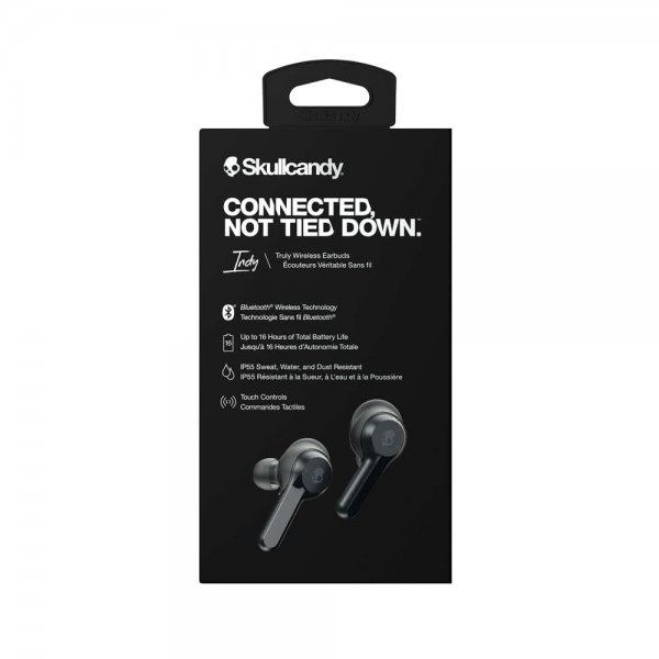 Skullcandy Indy True Wireless -nappikuulokkeet, mustat