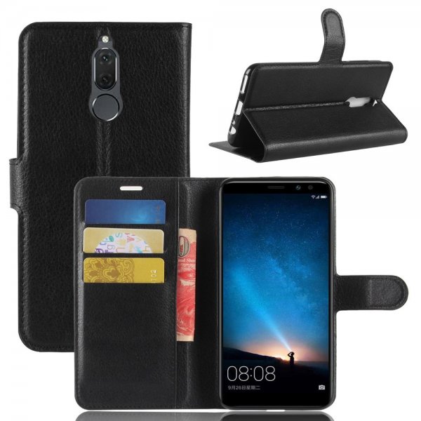 Huawei Mate 10 Lite Kotelo Litsi Musta