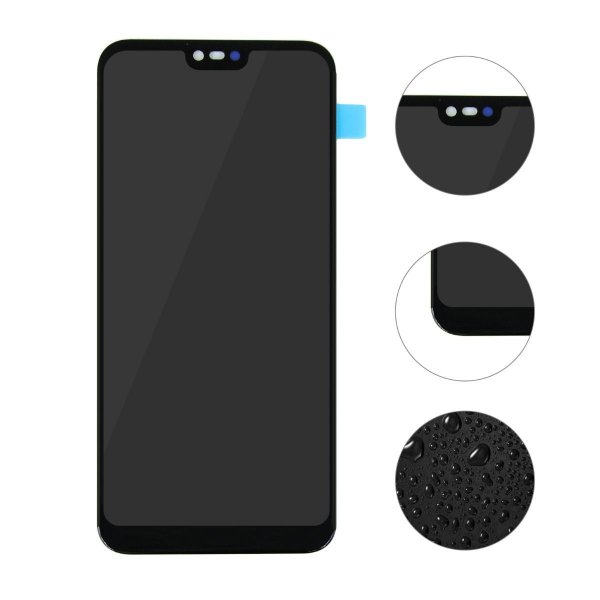 Huawei P20 Lite Näyttö/Display OEM - Musta