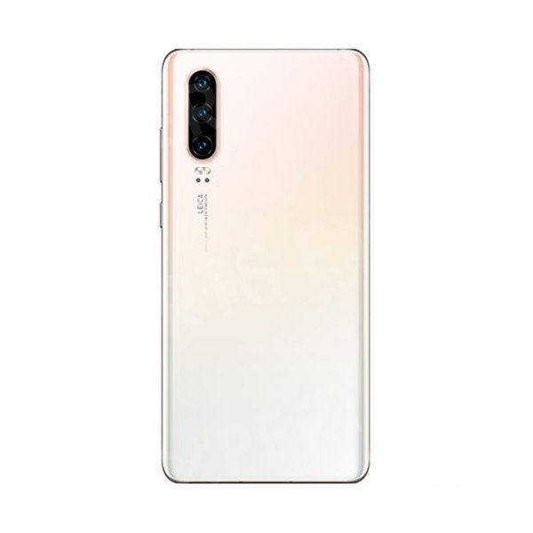 Huawei P30 Takakansi/Akkuluukku - Helmenvalkoinen