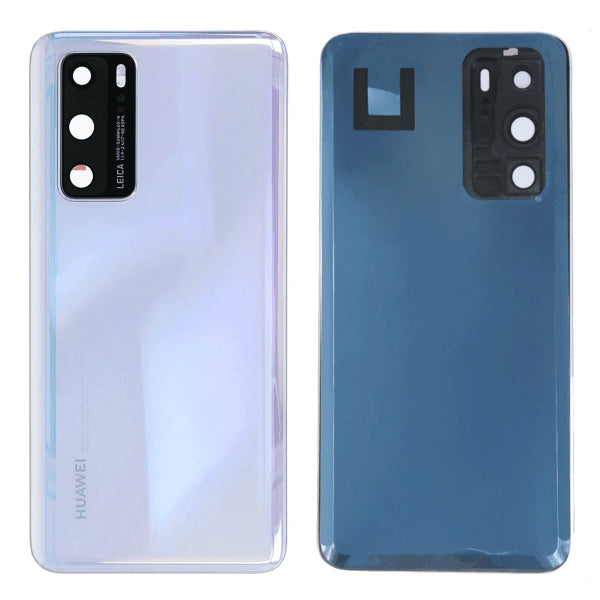 Huawei P40 Takakansi/Akkuluukku - Valkoinen