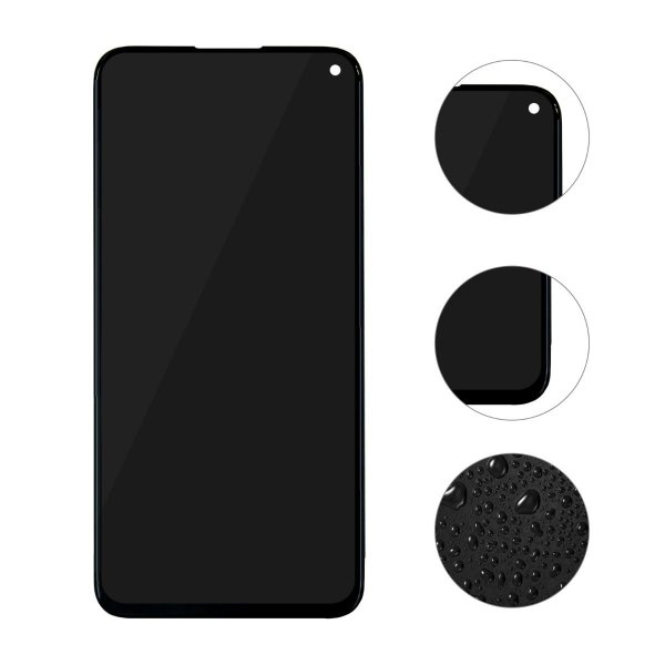 Huawei P40 Lite Näyttö/Display OEM - Musta