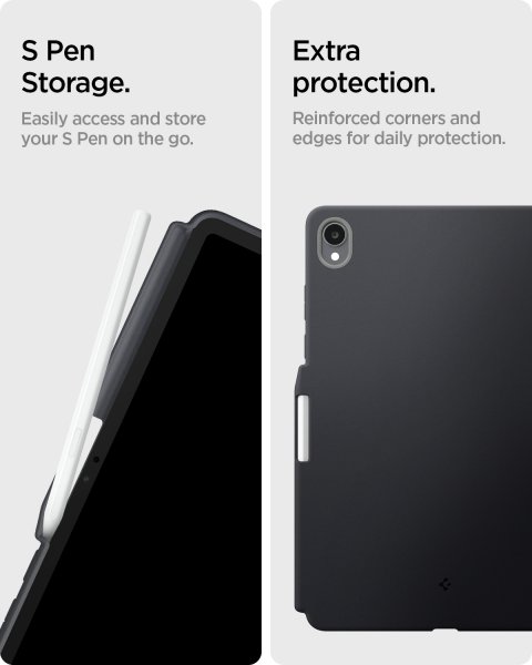 Spigen Samsung Galaxy Tab S11 -kuori Nano Pop Black Sesame
