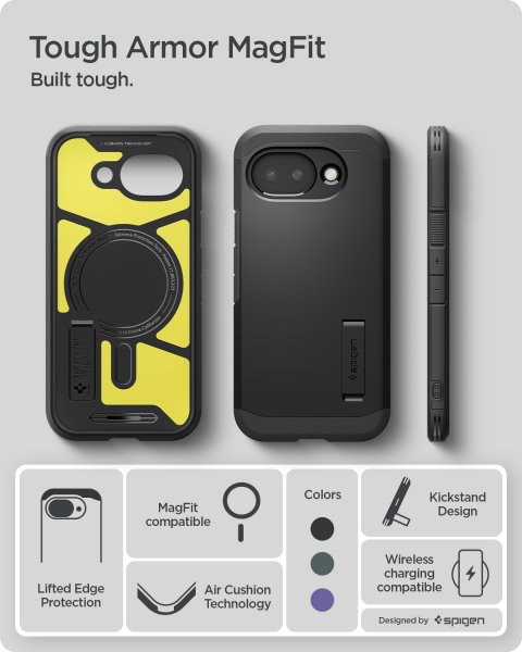 Spigen Google Pixel 10a Kuori Tough Armor MagFit Musta