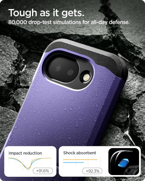 Spigen Google Pixel 10a Kuori Tough Armor MagFit Ash Violet