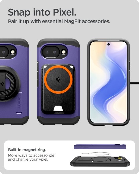 Spigen Google Pixel 10a Kuori Tough Armor MagFit Ash Violet