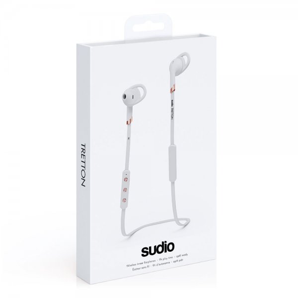 Sudio Tretton Langattomat Kuulokkeet Sport Wing Tip In-Ear Valkoinen