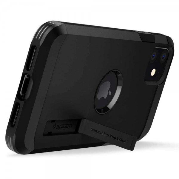 Spigen iPhone 11 -suojakuori Tough Armor, musta