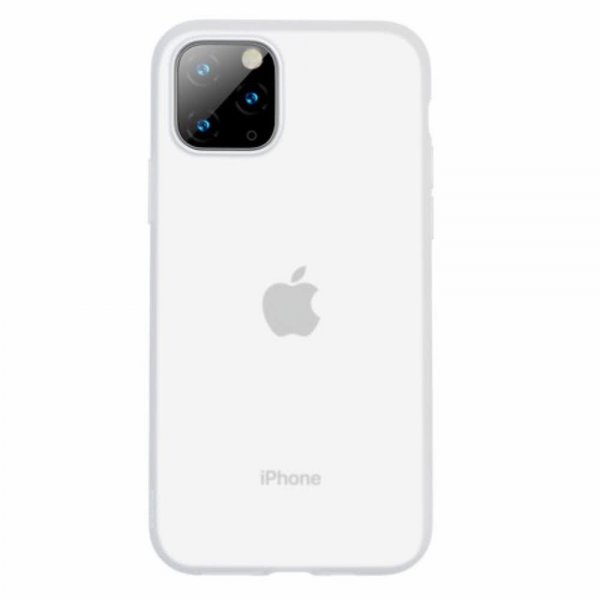 Baseus iPhone 11 Pro -kuori, Jelly Liquid Silica Gel, valkoinen