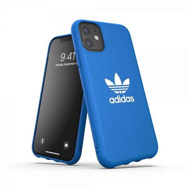 Adidas iPhone 11 -suojakuori tai Moulded Case FW19 Bluebird Vit
