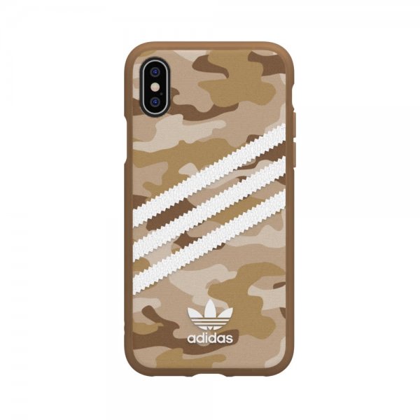 Adidas iPhone X/Xs -kuori TAI 3-Stripes Snap Case Camo FW19 Raw Gold