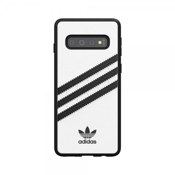 Adidas Samsung Galaxy S10 kuori OR Moulded Case PU SS19 valkoinen musta