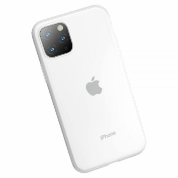 Baseus iPhone 11 Pro -kuori, Jelly Liquid Silica Gel, valkoinen