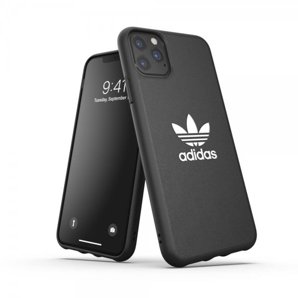 Adidas iPhone 11 Pro Max -kuori OR Moulded Case FW19, musta-valkoinen