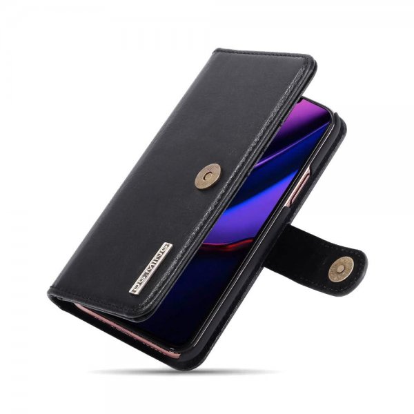 Dg.Ming iPhone 11 Pro Max lompakkokotelo, irrotettava kuori, korttipaikat, musta