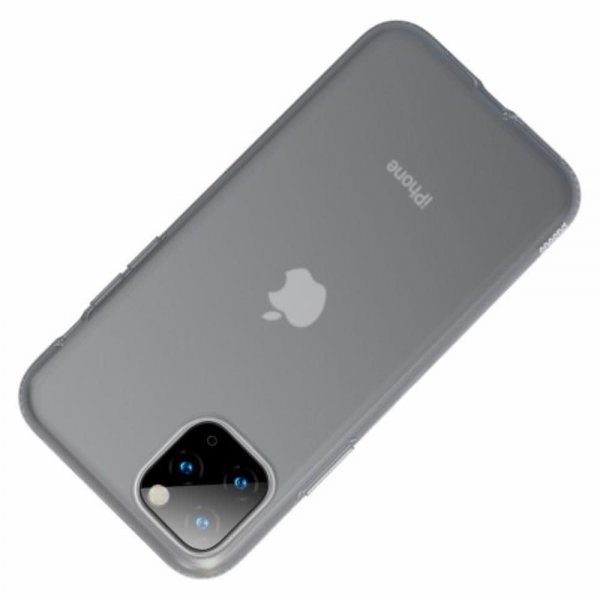 Baseus iPhone 11 Pro Max -kuori, Jelly Liquid Silicone, musta