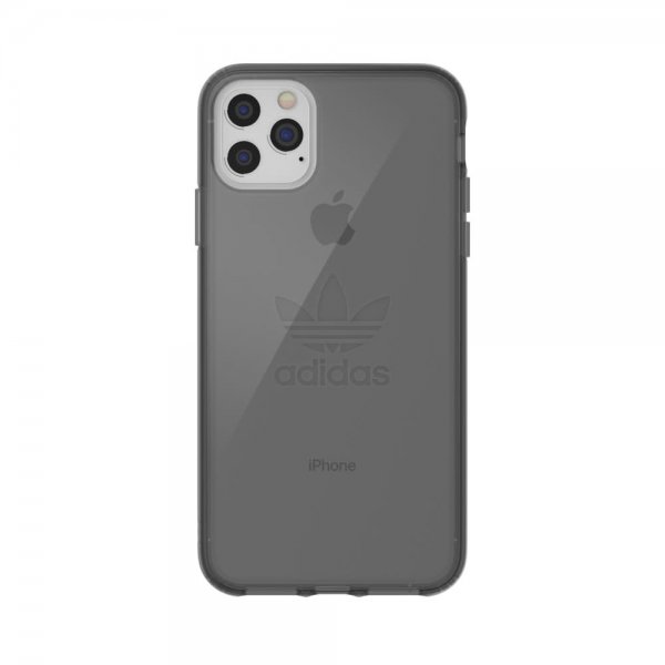 Adidas iPhone 11 Pro Max -suojakuori tai suojallinen läpinäkyvä kuori FW19 Smokey Black