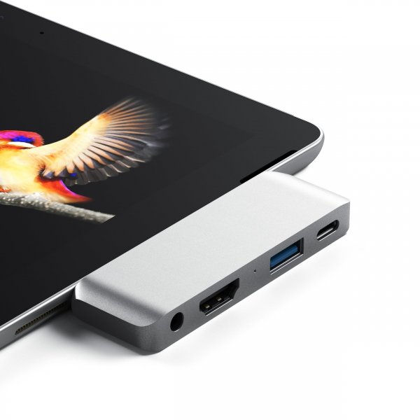 Satechi iPad Pro -monitoimisovitin, hopea