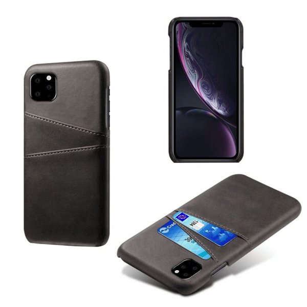 iPhone 11 Pro -kuoret kahdella korttipaikalla, musta