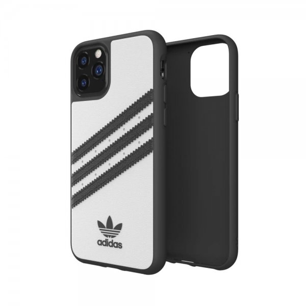 Adidas iPhone 11 Pro Kuori OR 3 Stripes Snap Case PU FW19 Valkoinen Musta