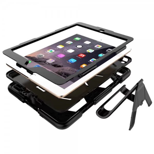 iPad 10.2 (7/8/9 sukupolvi) suojakuori Heavy Duty Armor, musta