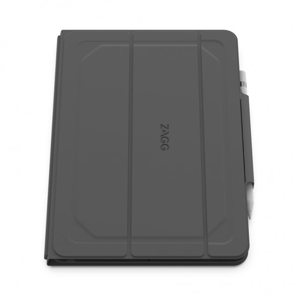 ZAGG iPad 10.2 -kotelo näppäimistöllä Rugged Messenger Keyboard Charcoal