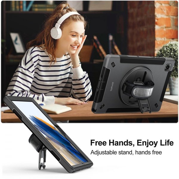4smarts iPad 10.2 (gen 7/8/9) Suojakuori Rugged Case Grip Musta