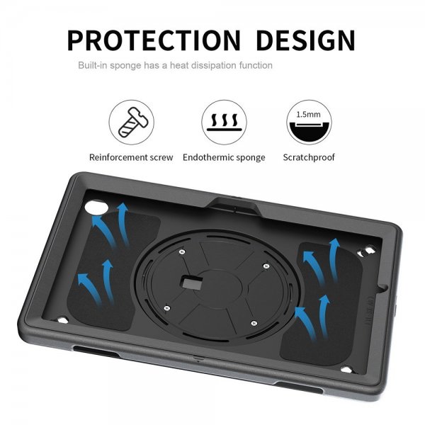 4smarts iPad 10.2 (gen 7/8/9) Suojakuori Rugged Case Grip Musta