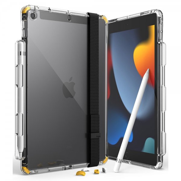 Ringke iPad 10.2 (gen 7/8/9) Suojakuori Fusion+ Strap Combo Keltainen