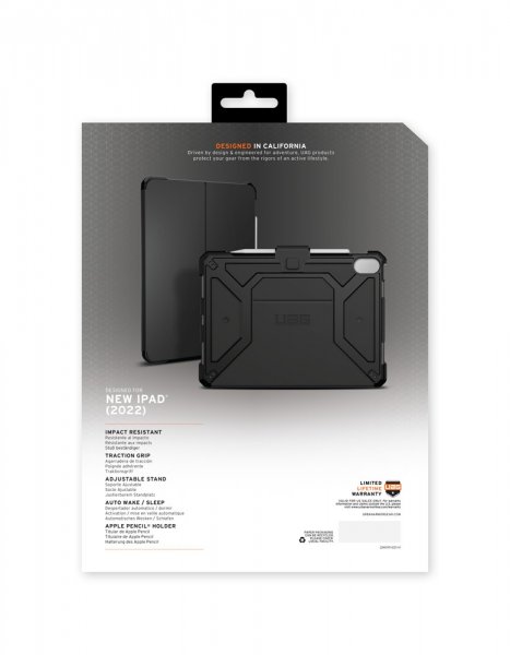 Urban Armor Gear (UAG) iPad 10.9 (10. sukupolvi)/iPad 11 (A16) Metropolis SE -suojakotelo, musta