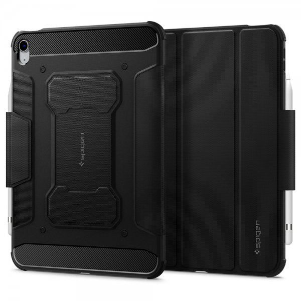 Spigen iPad 10.9 (10. sukupolvi)/iPad 11 (A16) Rugged Armor Pro -suojakuori, musta