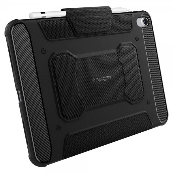 Spigen iPad 10.9 (10. sukupolvi)/iPad 11 (A16) Rugged Armor Pro -suojakuori, musta