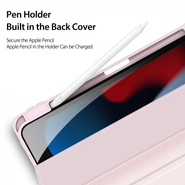 Dux Ducis iPad 10.9 (gen 10)/iPad 11 (A16) kotelo, TOBY-sarja, vaaleanpunainen
