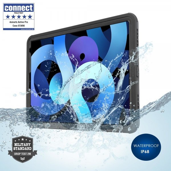 4smarts iPad 10.9 (10. sukupolvi)/iPad 11 (A16) Active Pro Rugged Case -suojakotelo, musta