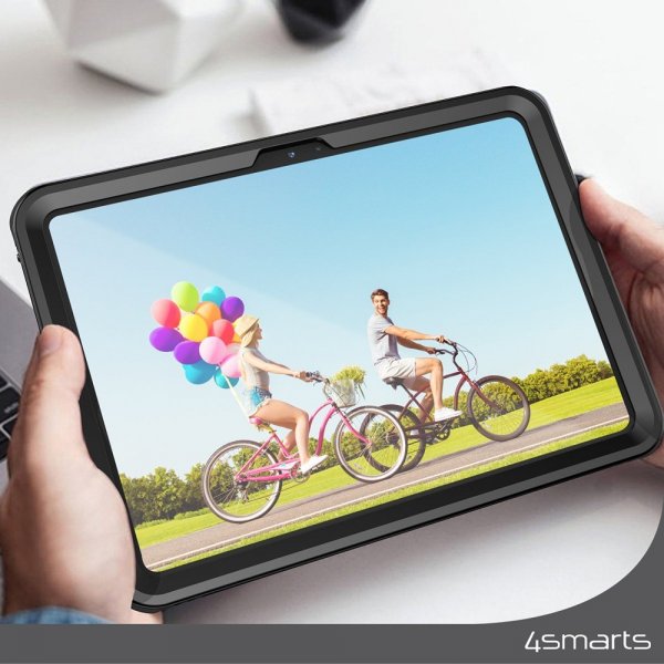 4smarts iPad 10.9 (10. sukupolvi)/iPad 11 (A16) Active Pro Rugged Case -suojakotelo, musta