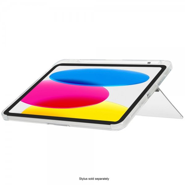 Targus iPad 10.9 (10. gen)/iPad 11 (A16) -suojakotelo Click-In Clear + Kickstand, läpinäkyvä