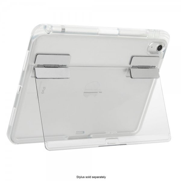 Targus iPad 10.9 (10. gen)/iPad 11 (A16) -suojakotelo Click-In Clear + Kickstand, läpinäkyvä