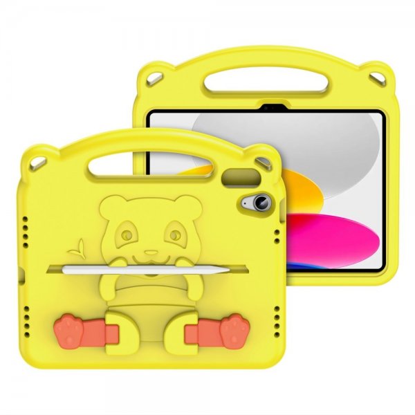 Dux Ducis iPad 10.9 (10. sukupolvi)/iPad 11 (A16) -kuori Panda keltainen