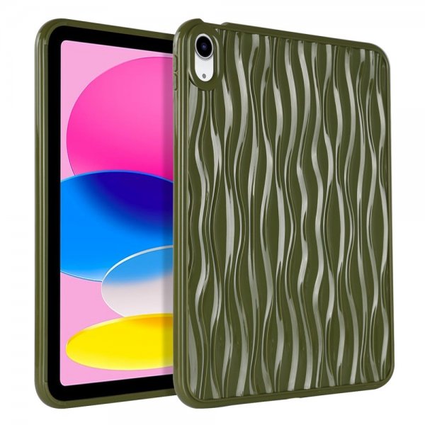 iPad 10.9 (10. sukupolvi)/iPad 11 (A16) Kuori Aaltokuvio Vihreä