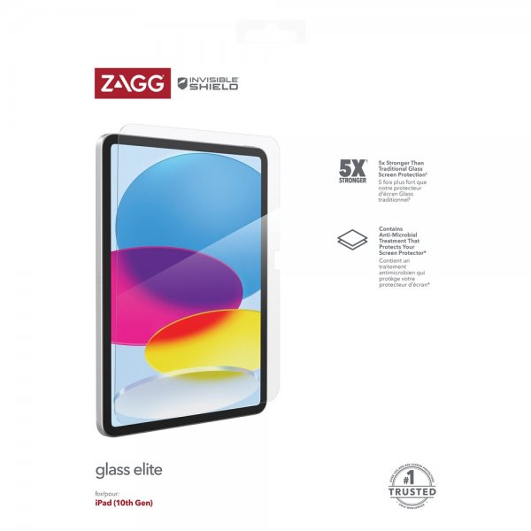 ZAGG InvisibleShield iPad 10.9 (gen 10)/iPad 11 (A16) Glass Elite -näytönsuoja
