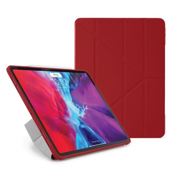 Pipetto iPad Pro 12.9 (4./5./6. sukupolvi) Origami-suojakotelo, punainen
