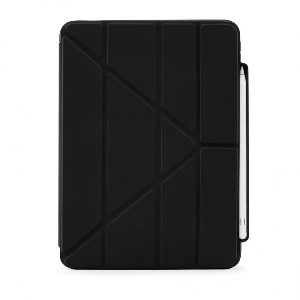 Pipetto iPad 10.9 (10. sukupolvi)/iPad 11 (A16) kotelo Origami No3 Pencil Case Musta