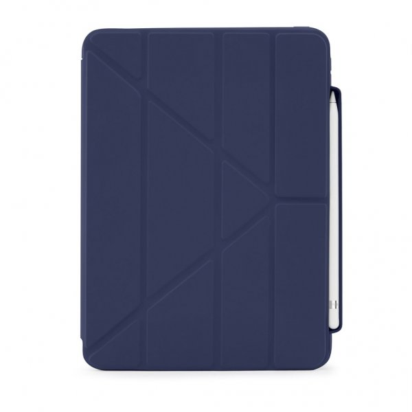 Pipetto iPad 10.9 (10. sukupolvi)/iPad 11 (A16) -suojakotelo Origami No3 Pencil Case, tummansininen