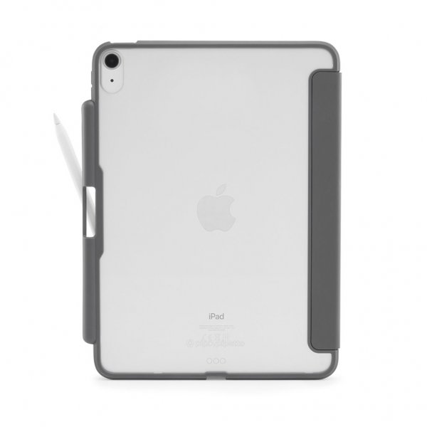 Pipetto iPad 10.9 (10. sukupolvi)/iPad 11 (A16) kotelo Origami No3 Pencil Case Tummanharmaa