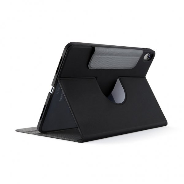 Pipetto iPad 10.9 (10. sukupolvi)/iPad 11 (A16) Rotating Folio -kotelo, musta