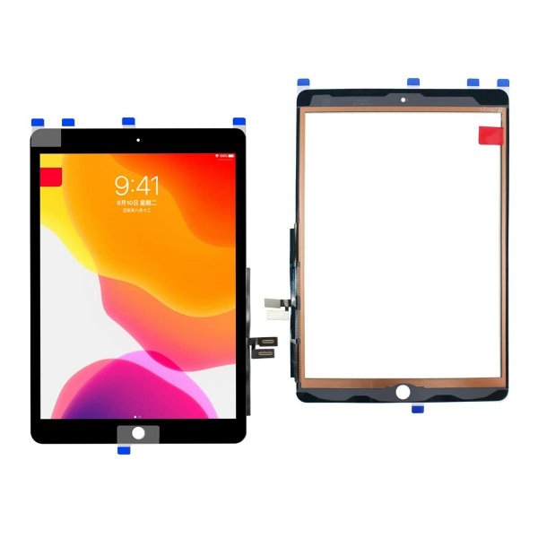 iPad 9 10.2 2021 Lasinen Kosketusnäyttö Premium - Musta