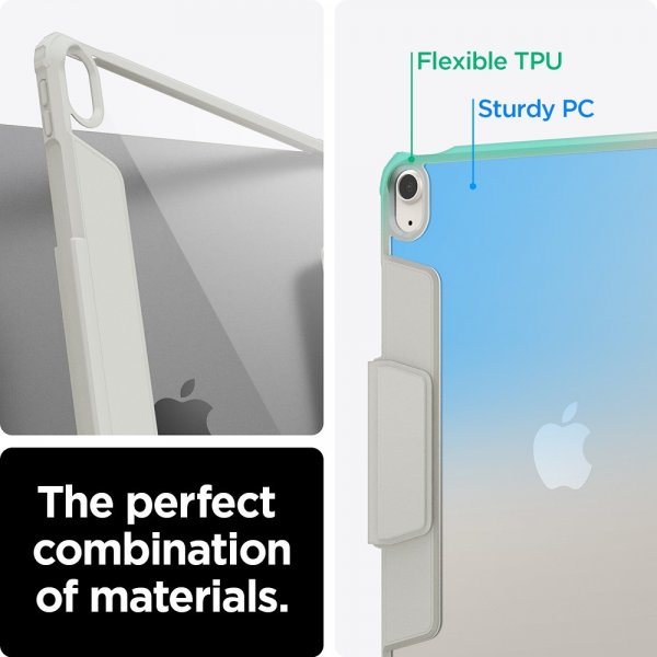 Spigen iPad Air 10.9 (sukupolvi 4/5)/iPad Air 11 (M2/M3/M4) Suojakotelo Air Skin Pro Harmaa